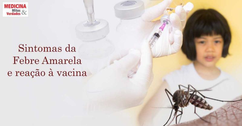 Sintomas da febre amarela e reações à vacina